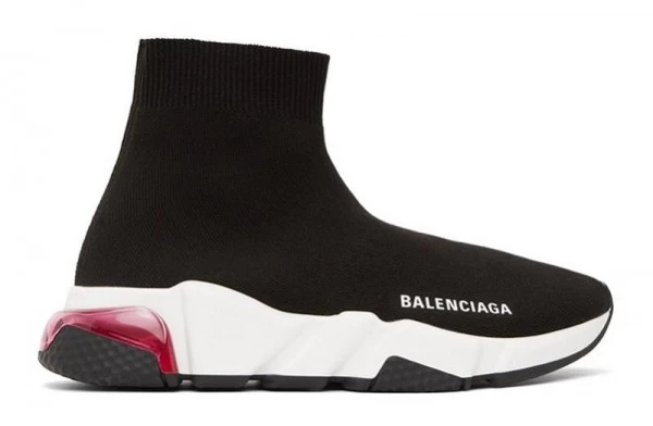 Balenciaga Speed Trainer Clear Sole Black Pink - 201342F127037 | best replica ret sneaker sites