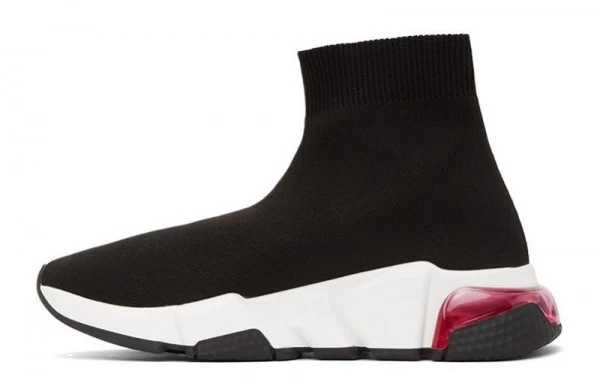 Balenciaga Speed Trainer Clear Sole Black Pink - 201342F127037 | best replica ret sneaker sites