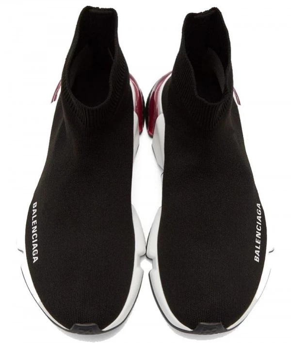 Balenciaga Speed Trainer Clear Sole Black Pink - 201342F127037 | best replica ret sneaker sites