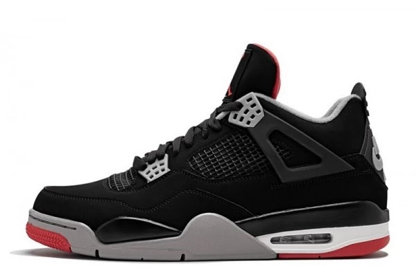 Air Jordan 4 Retro Bred Fire Red Sneakers Reps - 308497-060 | good reps for shoes