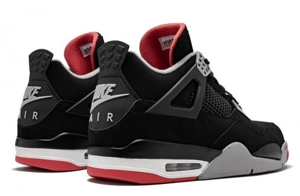 Air Jordan 4 Retro Bred Fire Red Sneakers Reps - 308497-060 | good reps for shoes
