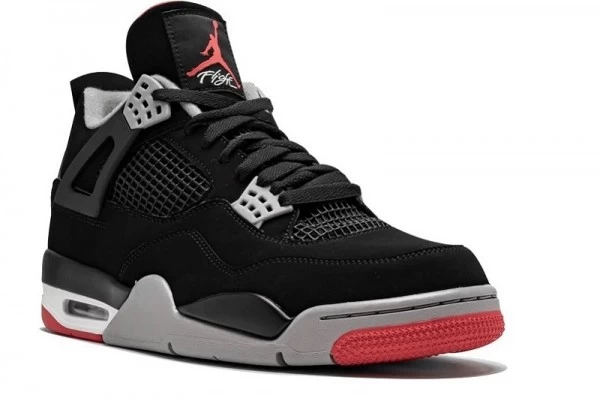 Air Jordan 4 Retro Bred Fire Red Sneakers Reps - 308497-060 | good reps for shoes