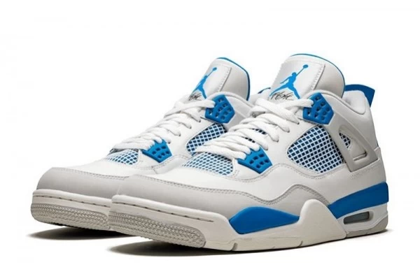 Air Jordan 4 Retro Military Blue Sneakers Reps - 308497-105 | buy reps sneakers website