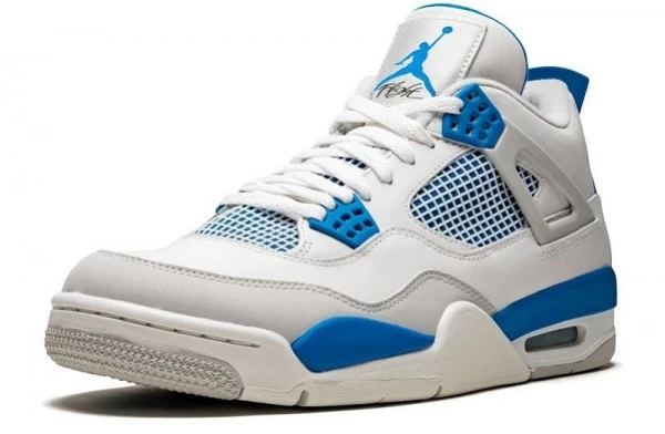Air Jordan 4 Retro Military Blue Sneakers Reps - 308497-105 | buy reps sneakers website