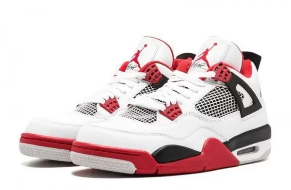Air Jordan 4 Retro Fire Red Sneakers Reps - 308497-110 | good reps for shoes, ret sneakers