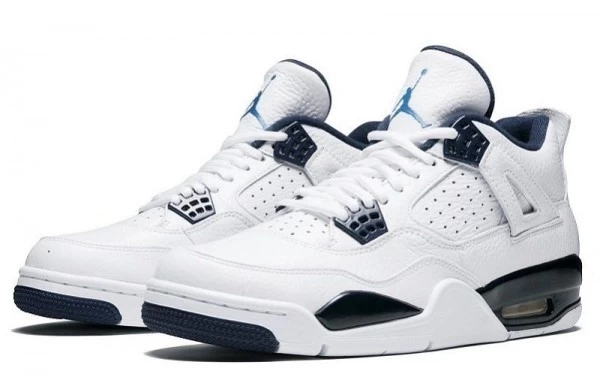 Air Jordan 4 Retro White Legend Blue Sneakers Reps - 314254-107 | good reps for shoes