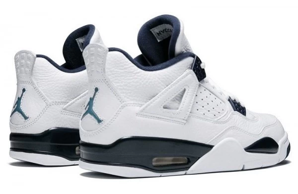 Air Jordan 4 Retro White Legend Blue Sneakers Reps - 314254-107 | good reps for shoes