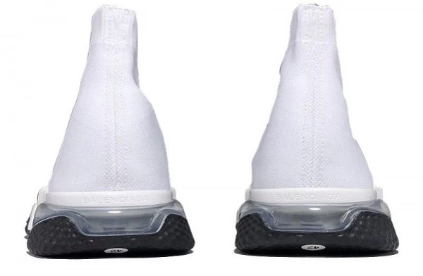 Balenciaga Speed Trainer Clear Sole White Black - 360-517319W07U01005 | best replica ret sneaker sites