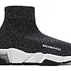 Balenciaga Speed Trainer Clear Sole Black Silver - 360-517319W07U01006 | sneaker rep ret websites