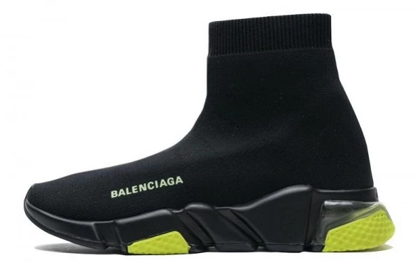 Balenciaga Speed Trainer Clear Sole Black Yellow Fluo - 360-517319W07U01007 | good reps ret for shoes
