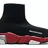red and black balenciaga sneakers