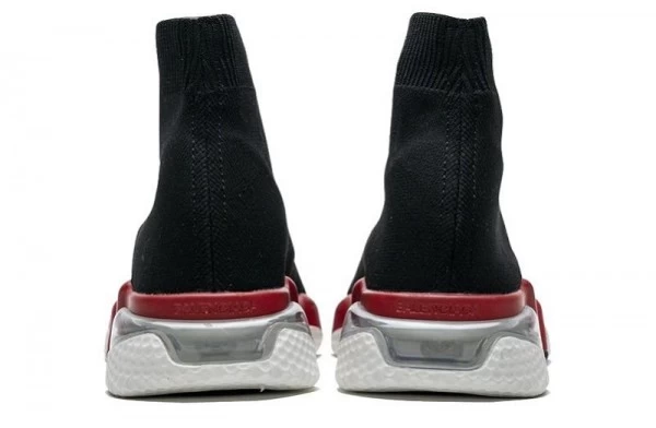 Balenciaga Speed Trainer Clear Sole Black Red - 360-517319W07U01412 | buy reps ret sneakers website