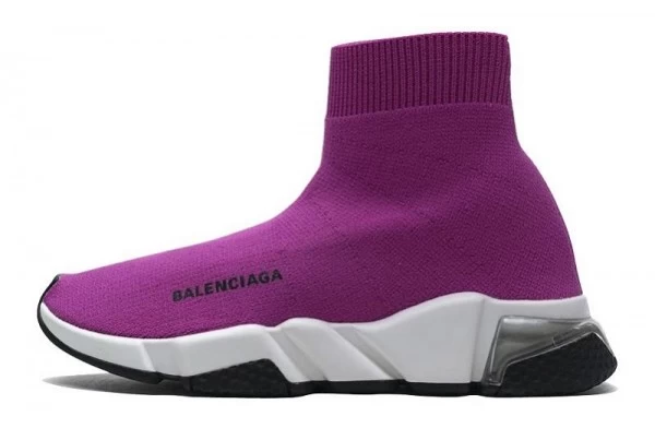 Balenciaga Speed Trainer Clear Sole Fuchsia White - 360-517319W07U01911 | sneaker rep ret websites