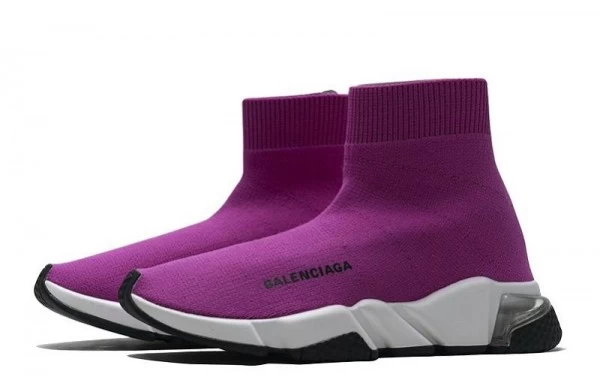 Balenciaga Speed Trainer Clear Sole Fuchsia White - 360-517319W07U01911 | sneaker rep ret websites