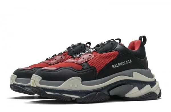 Balenciaga Triple S Black Red Grey - 483513W06E11006 | good reps ret for shoes