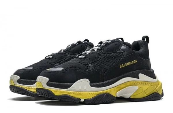 Balenciaga Triple S Black Yellow - 483513W06E11078 | sneaker rep ret websites