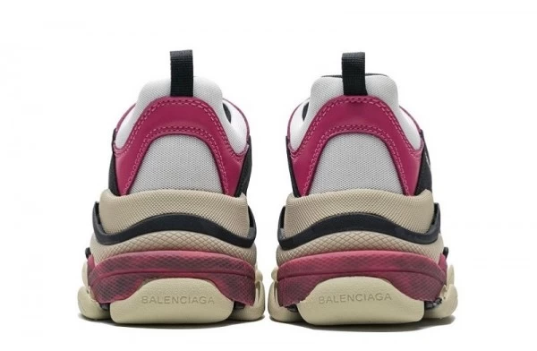 pink and black balenciaga sneakers 