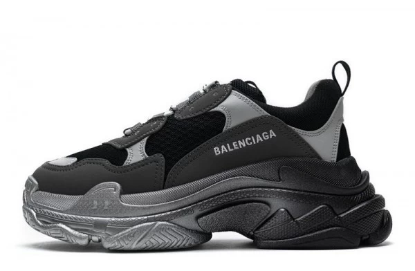 Balenciaga Triple S Black Grey Silver - 483546W06F10841 | buy reps ret sneakers website