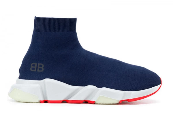 Balenciaga Speed Trainer Mid Blue Orange - 506344W05G0-4102 | best replica ret sneaker sites