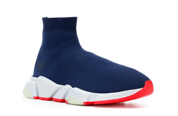 Balenciaga Speed Trainer Mid Blue Orange - 506344W05G0-4102 | best replica ret sneaker sites