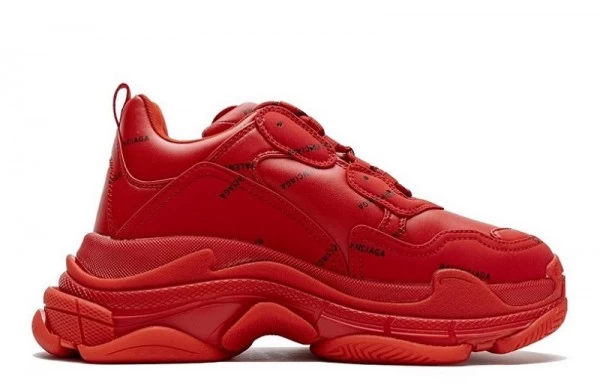 Balenciaga Triple S Bright Red Sneakers Reps - 524039W2FA17632 | good reps ret for shoes