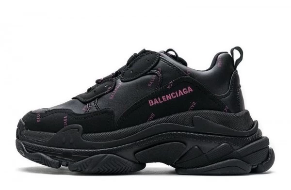 Balenciaga Triple S Letter Black Pink - 524039W2FA17635 | sneaker rep ret websites