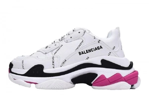 Balenciaga Triple S Letter White Rose Red - 524039W2FA49155 | sneaker rep ret websites