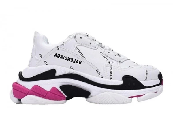 Balenciaga Triple S Letter White Rose Red - 524039W2FA49155 | sneaker rep ret websites