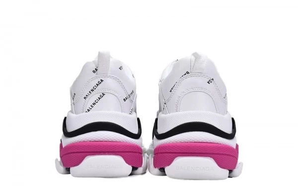 Balenciaga Triple S Letter White Rose Red - 524039W2FA49155 | sneaker rep ret websites