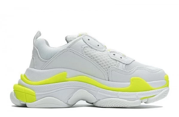 Alternative view of "Balenciaga Triple S Fluorescent White"