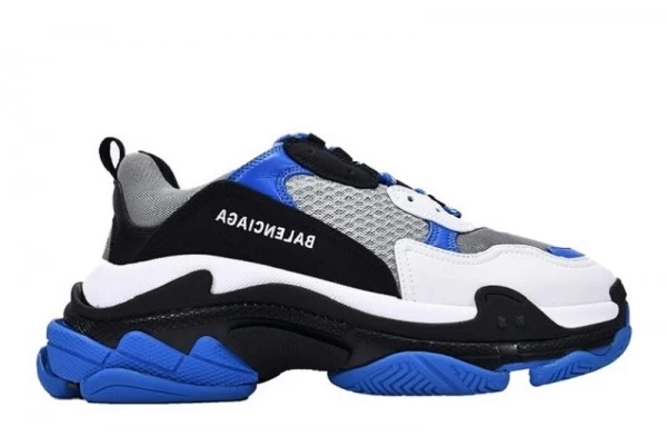 Blue and White Nike Sneakers