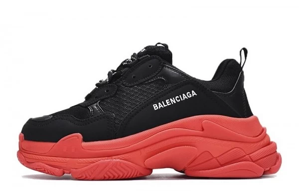 Balenciaga Triple S Black Dark Red - 536737W2FZ11060 | best replica sneaker ret sites