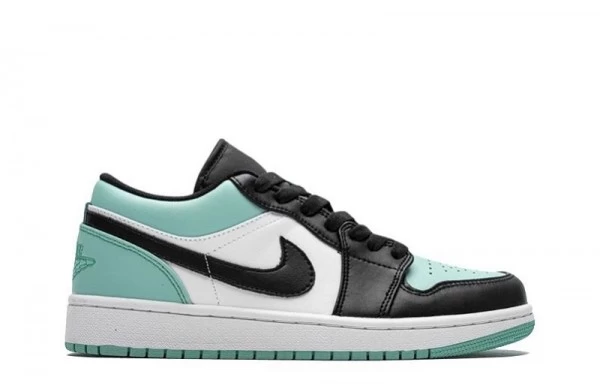 Air Jordan 1 Low Emerald Toe Sneakers Reps - 553558-117 | best replica sneaker ret sites