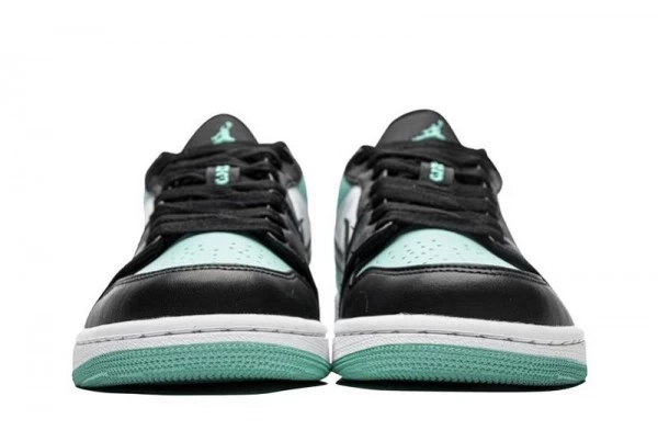 Air Jordan 1 Low Emerald Toe Sneakers Reps - 553558-117 | best replica sneaker ret sites