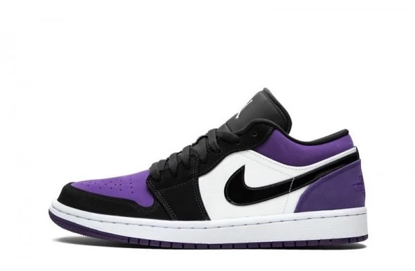 Air Jordan 1 Low Court Purple Sneakers Reps - 553558-125 | best replica sneaker ret sites