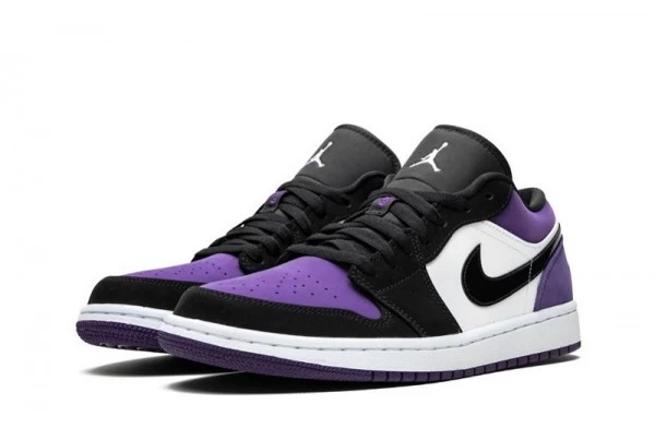 Air Jordan 1 Low Court Purple Sneakers Reps - 553558-125 | best replica sneaker ret sites