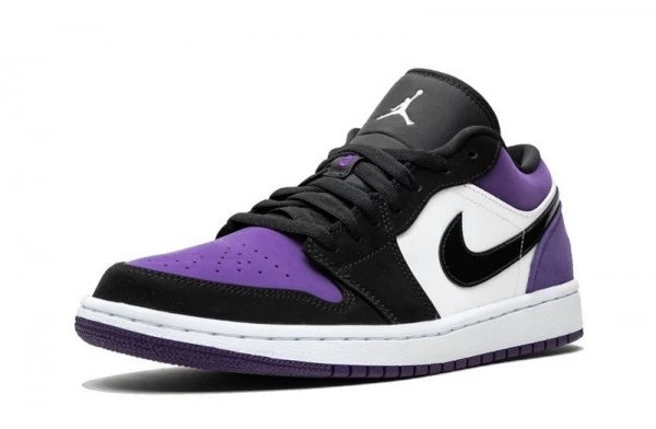 Air Jordan 1 Low Court Purple Sneakers Reps - 553558-125 | best replica sneaker ret sites