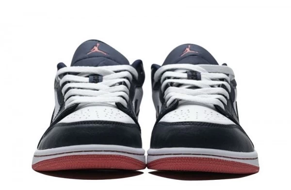 Air Jordan 1 Low Obsidian Ember Glow Sneakers Reps - 553558-481 | good reps ret for shoes