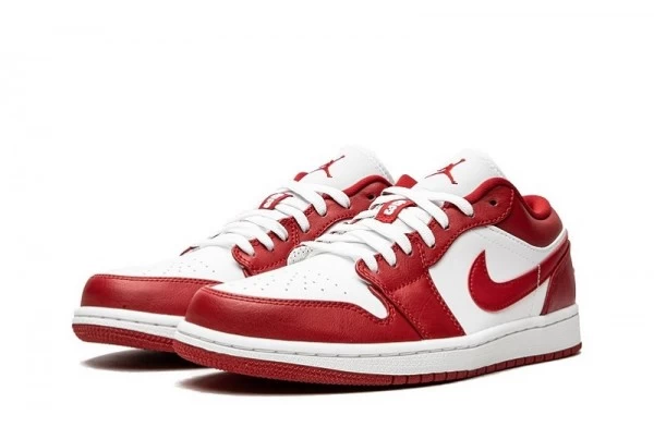 Red and White Nike Sneakers