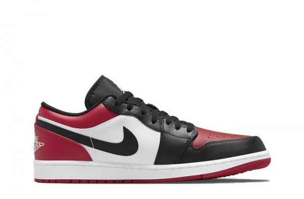 Air Jordan 1 Low Bred Toe Sneakers Reps - 553558-612 | sneaker rep ret websites