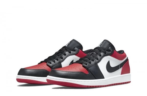 Air Jordan 1 Low Bred Toe Sneakers Reps - 553558-612 | sneaker rep ret websites