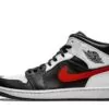 Air Jordan 1 Mid Black Chile Red Sneakers Reps - 554724-075 | best replica sneaker sites