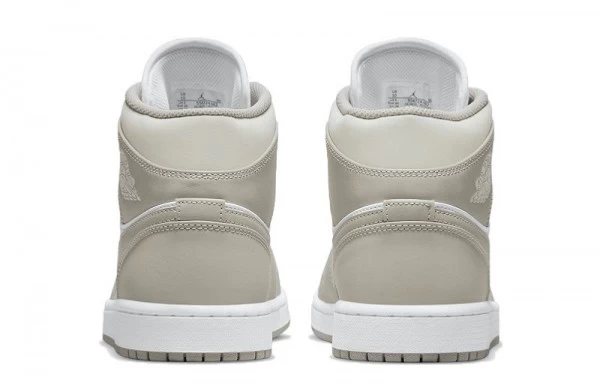 Air Jordan 1 Mid Linen College Grey Sneakers Reps - 554724-082 | best replica sneaker sites