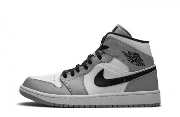 Air Jordan 1 Mid Light Smoke Grey Sneakers Reps - 554724-092 | best replica ret sneaker sites