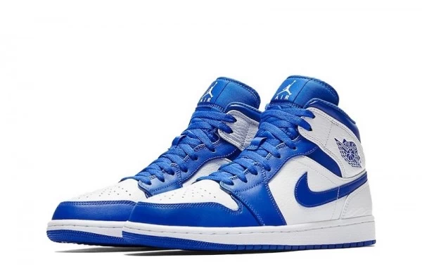 Air Jordan 1 Mid Hyper Royal Sneakers Reps - 554724-114 | best replica sneaker sites