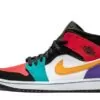 Air Jordan 1 Mid Bred Multi Color Sneakers Reps - 554724-125 | sneaker rep websites