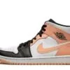Air Jordan 1 Mid Crimson Tint Toe Sneakers Reps - 554724-133 | good reps for shoes