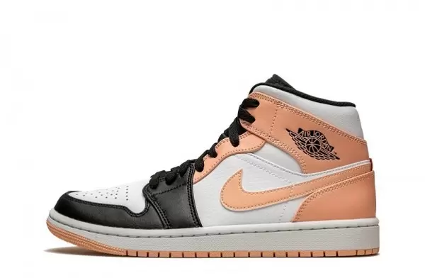 Air Jordan 1 Mid Crimson Tint Toe Sneakers Reps - 554724-133 | good reps for shoes