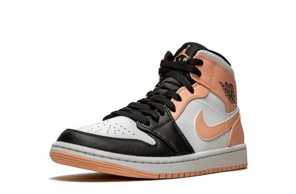 Air Jordan 1 Mid Crimson Tint Toe Sneakers Reps - 554724-133 | good reps for shoes