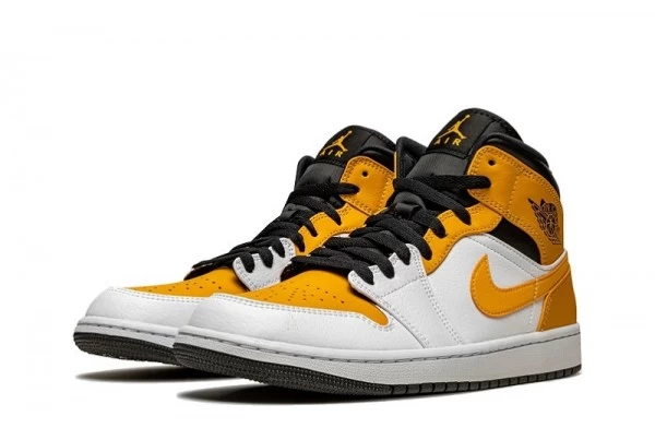 Air Jordan 1 Mid University Gold Sneakers Reps - 554724-170 | sneaker rep websites,ret sneakers